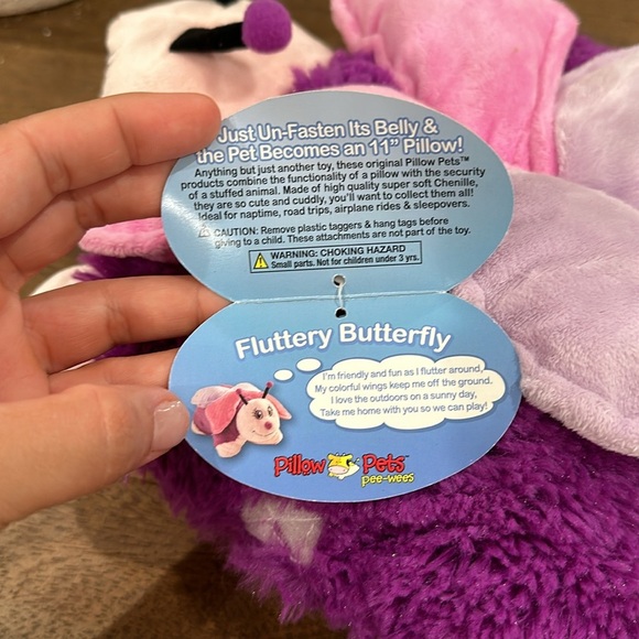 Fluttery Butterfly Pillow Pet PEE WEE 11” - Picture 9 of 11